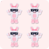 Boppin Bunny Plush 4PCS